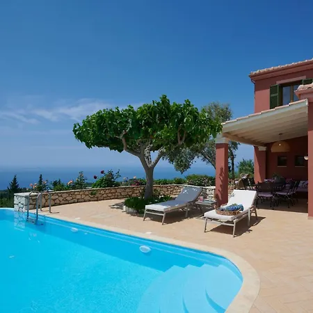 فيلة Awesome Lefkada - 2 Bedrooms - Kamothias - Great Sea Views - Fantastic Pool Terrace